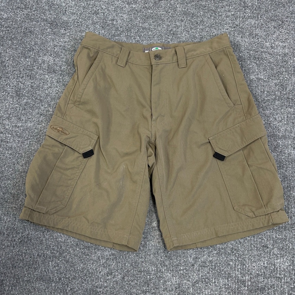 Arborwear Shorts Mens 30 Green Cargo Nylon Tech 2 II 10" Inseam Work